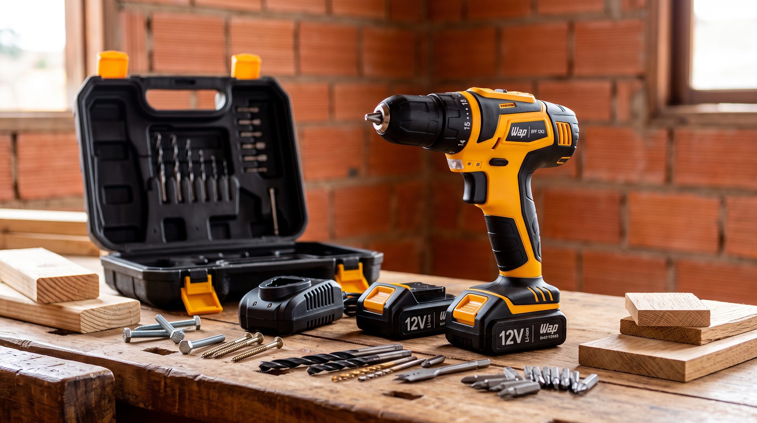 WAP BPF 12K3 com acessórios e materiais para pequenos reparos