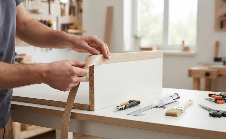 Como trocar a fita de borda de um móvel de MDF