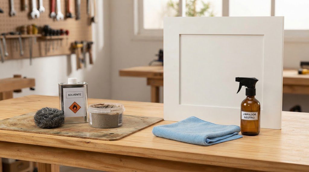 Produtos abrasivos que devem ser evitados na limpeza de MDF